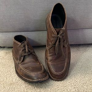 Men’s John Varvatos Distressed Leather Shoes-Size 11